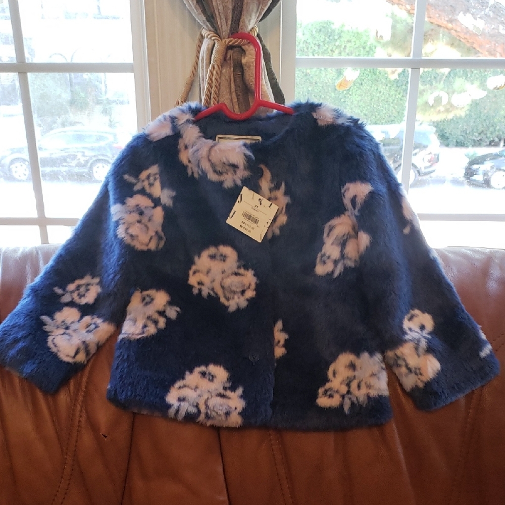Janie and Jack Navy Floral Kids Jacket